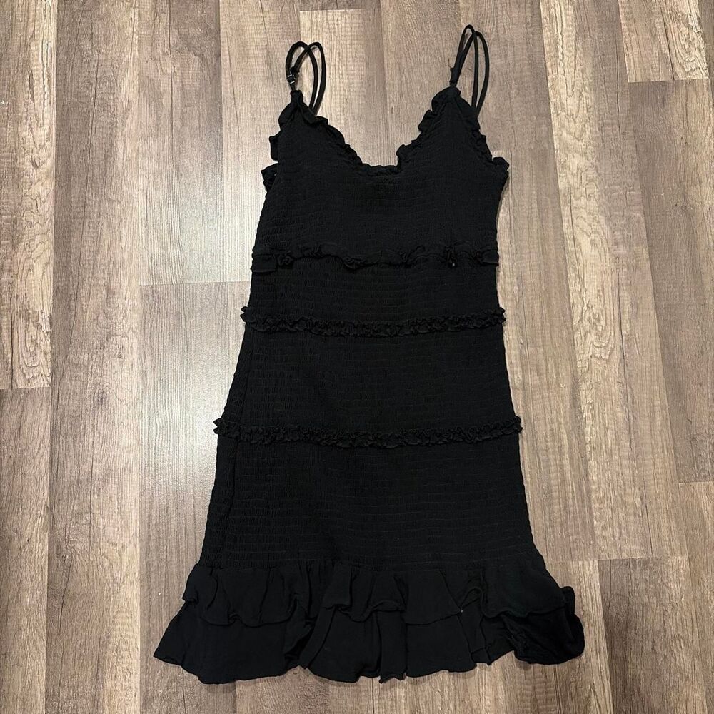 Olivaceous Black Mini Dress